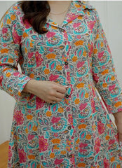 Floral Printed Cotton Co - Set - pasoya