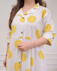 Sunny Dot Delight Shirt Pattern Dress